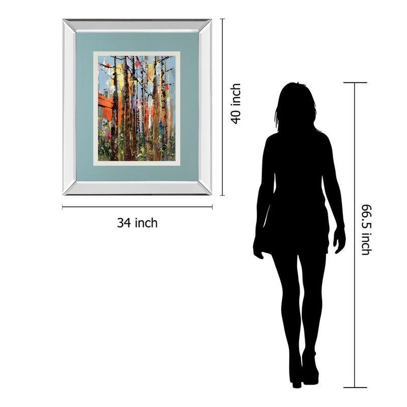 Classy Living Eclectic Forest Wall Art 34"x40", Mirrored