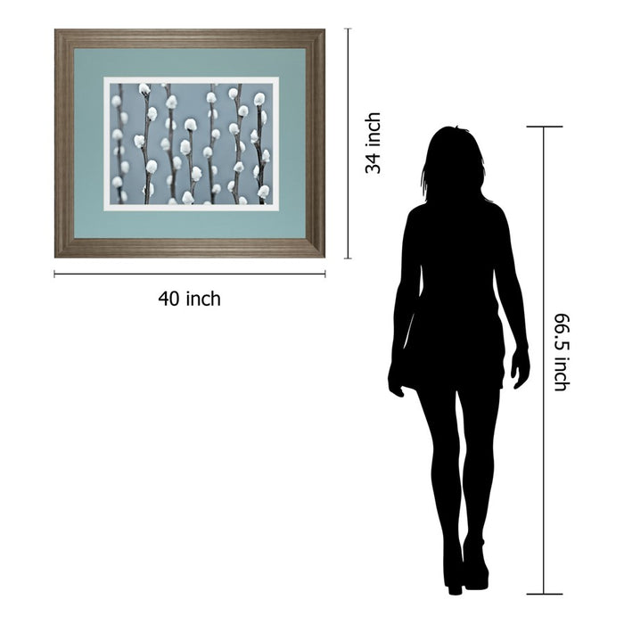 Classy Living Protected Wall Art Double Mat 40"x34", Tranquil Ash