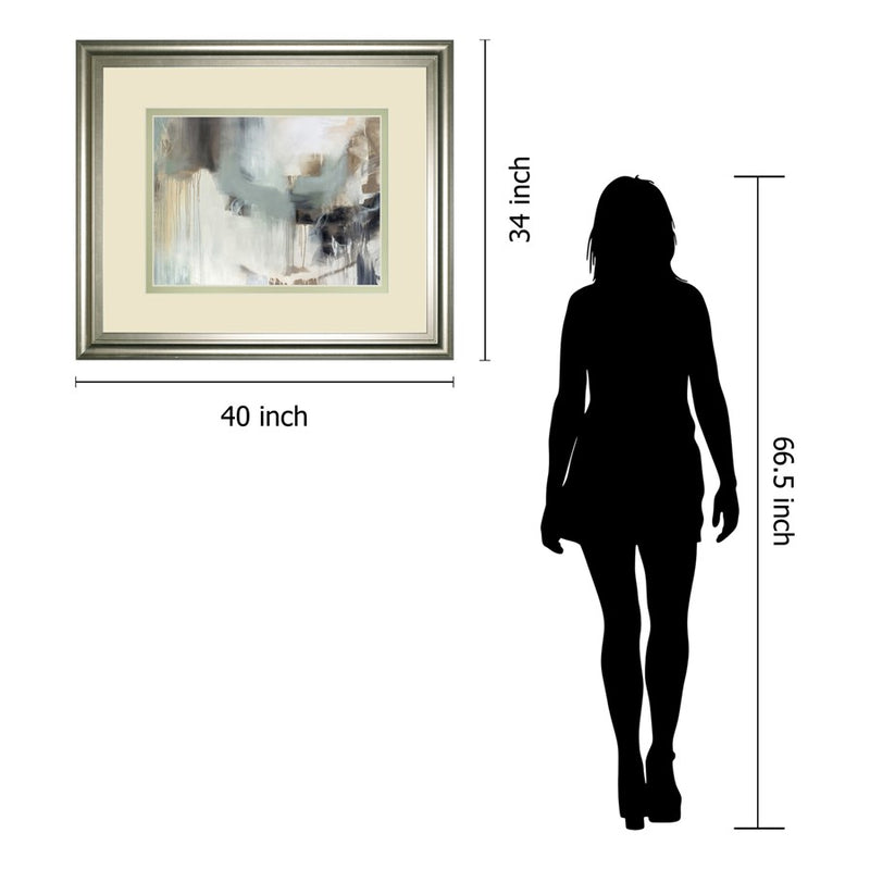 Classy Living Argentum Wall Art Double Mat 40"x34", Silver Serenity