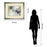 Classy Living Argentum Wall Art Double Mat 40"x34", Silver Serenity