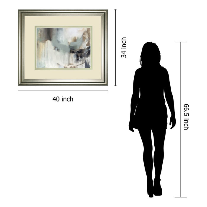 Classy Living Argentum Wall Art Double Mat 40"x34", Silver Serenity