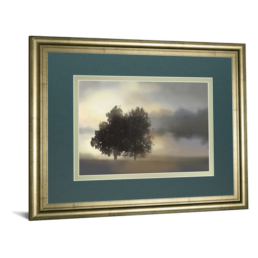 Classy Living Misty Morning Wall Art Double Mat 40"x34", Crisp Chardonnay