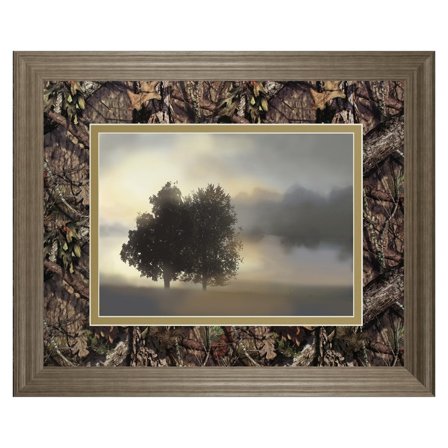 Classy Living Misty Morning Wall Art Double Mat 40"x34", Tranquil Ash