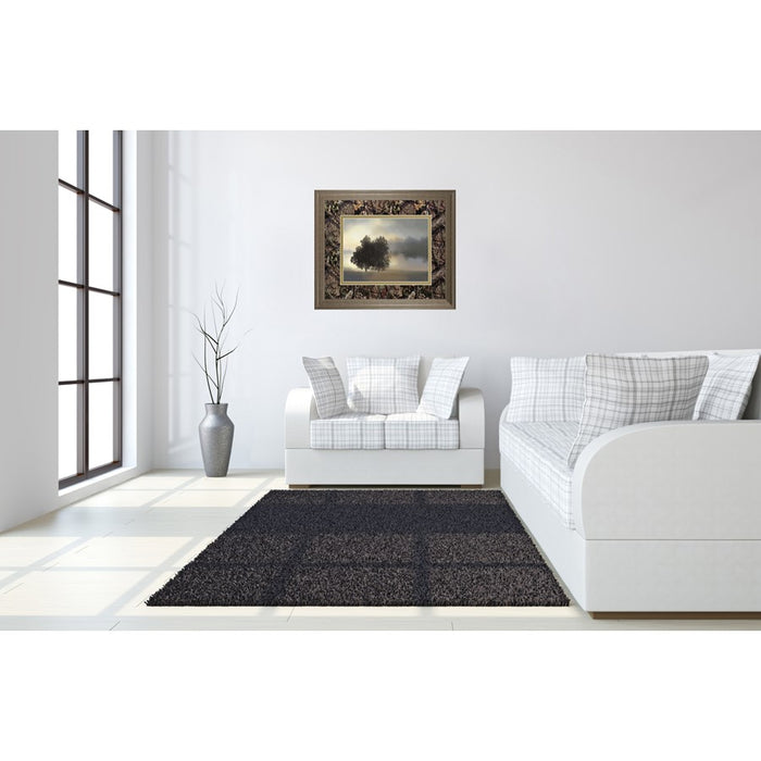 Classy Living Misty Morning Wall Art Double Mat 40"x34", Tranquil Ash