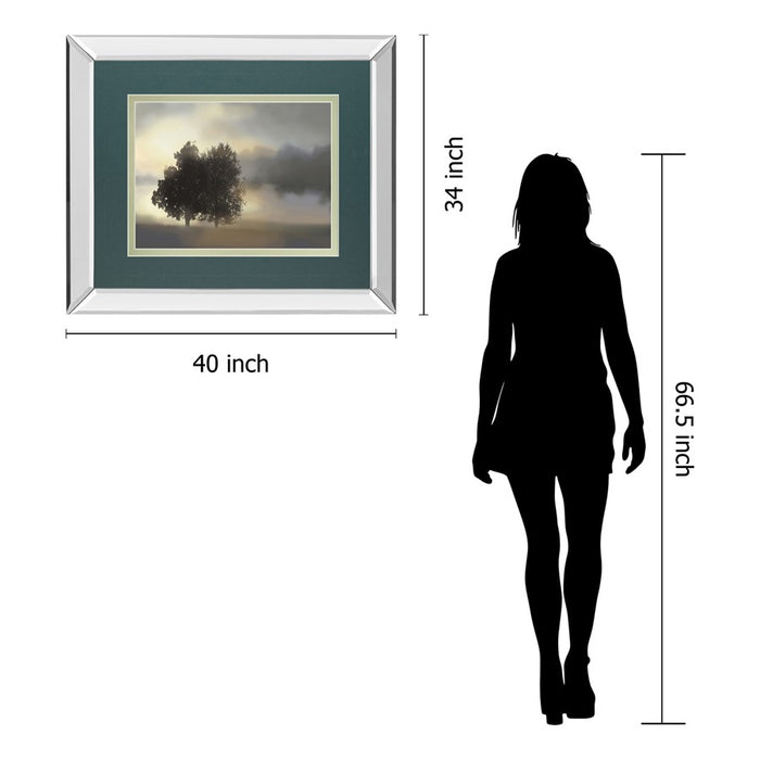 Classy Living Misty Morning Wall Art 40"x34", Mirrored