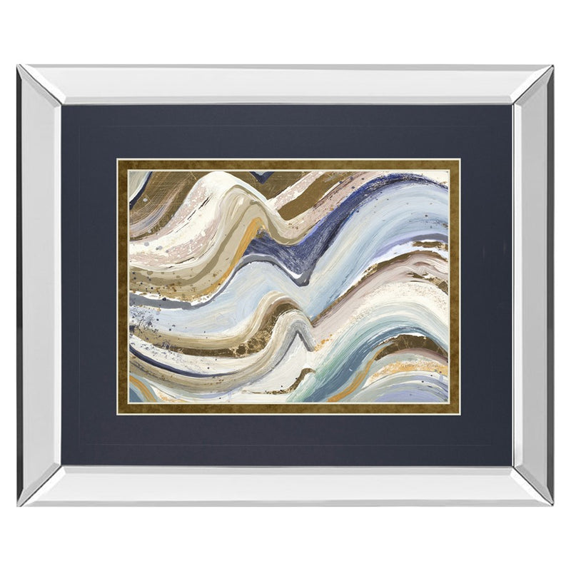 Classy Living Flowing Waves Wall Art 40"x34", Mirrored