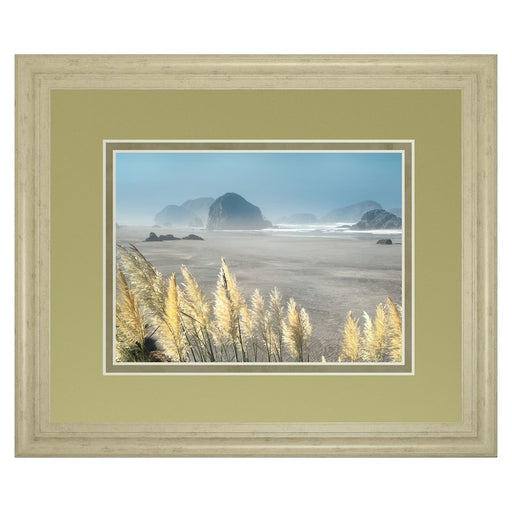 Classy Living Pompas Beach Wall Art Double Mat 40"x34", Ivory Bliss