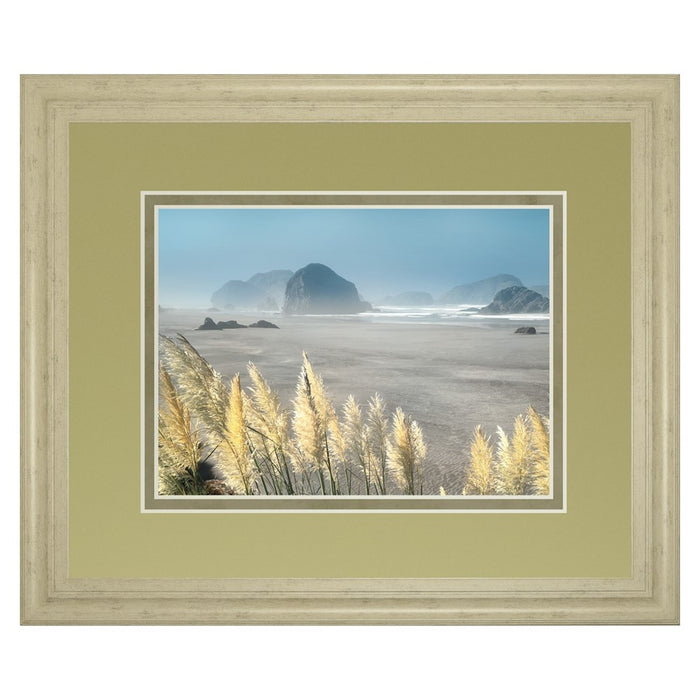 Classy Living Pompas Beach Wall Art Double Mat 40"x34", Ivory Bliss
