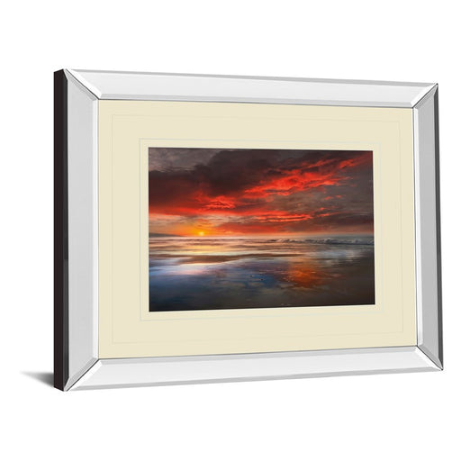 Classy Living Coastal Sunset Glow Wall Art 40"x34", Mirrored