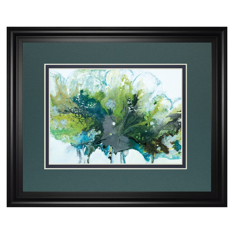 Classy Living Midnight Bloom Wall Art Double Mat 40"x34", Midnight Aura
