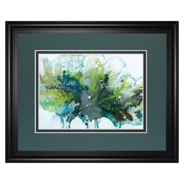 Classy Living Midnight Bloom Wall Art Double Mat 40"x34", Midnight Aura