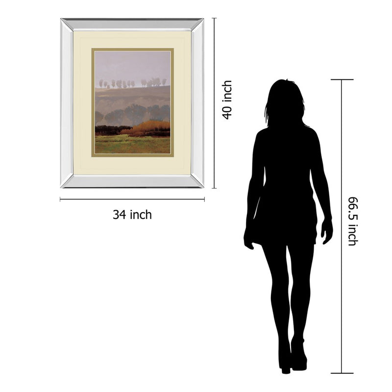 Classy Living Misty Tree Line Wall Art 34"x40", Mirrored