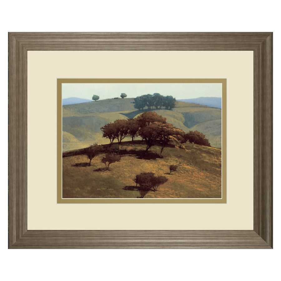 Classy Living Rolling Hills Wall Art Double Mat 40"x34", Tranquil Ash