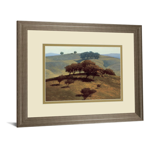 Classy Living Rolling Hills Wall Art Double Mat 40"x34", Tranquil Ash