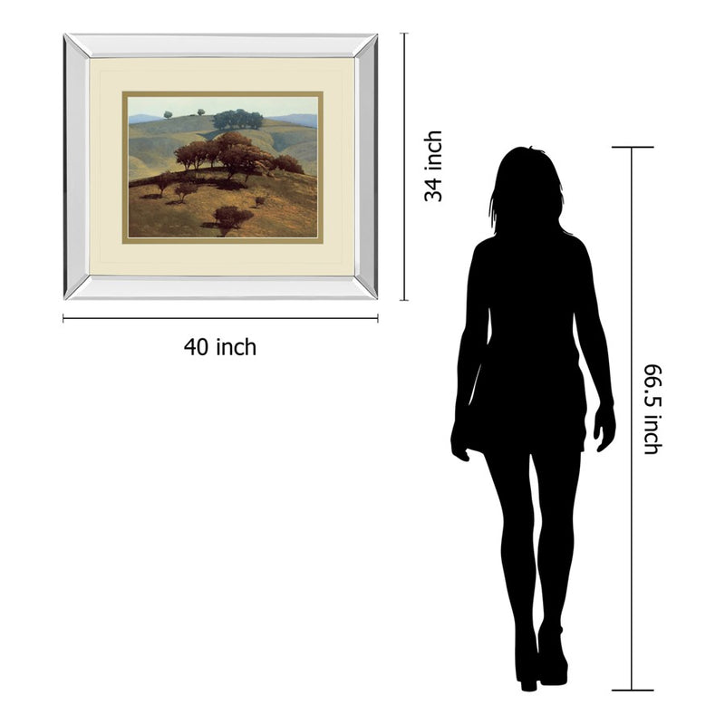 Classy Living Rolling Hills Wall Art 40"x34", Mirrored