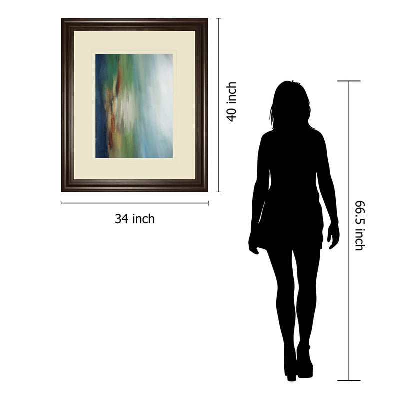 Classy Living First Light Wall Art Double Mat 34"x40", Cinnamon Mocha