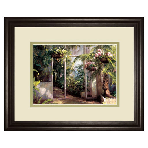 Classy Living Morning Atrium Wall Art Double Mat 40"x34", Chocolate