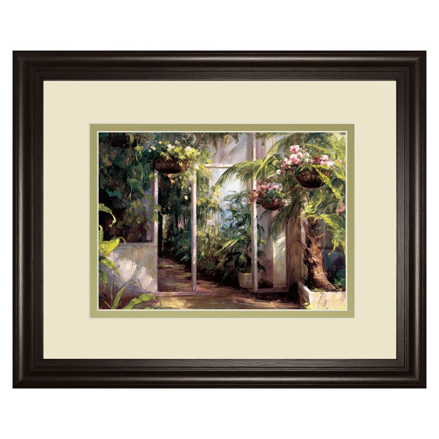 Classy Living Morning Atrium Wall Art Double Mat 40"x34", Chocolate