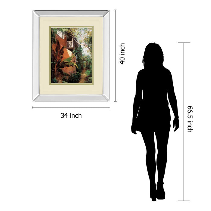 Classy Living Garden Pathway Wall Art 34"x40", Mirrored