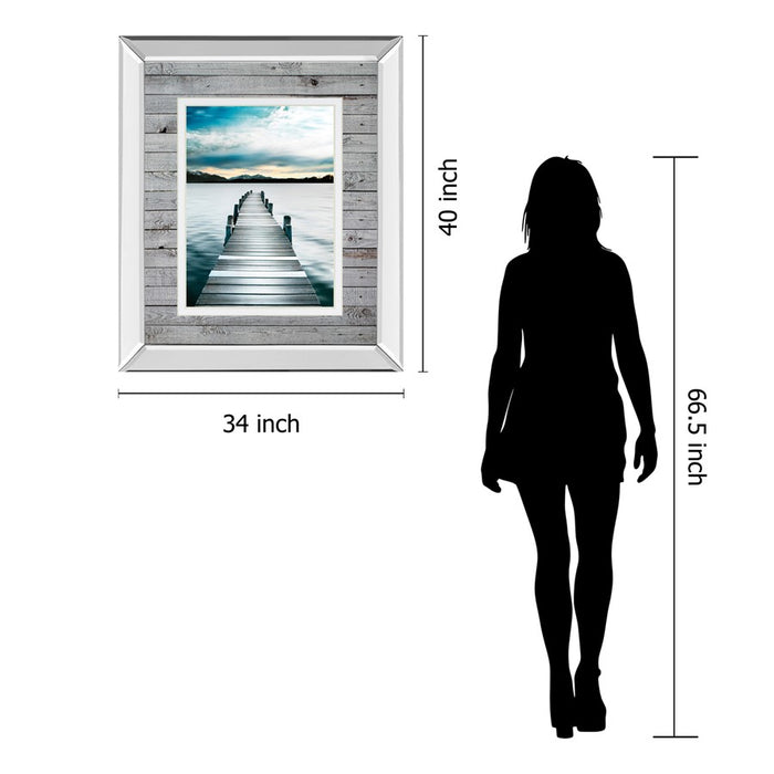 Classy Living Jetty Path Wall Art 34"x40", Mirrored