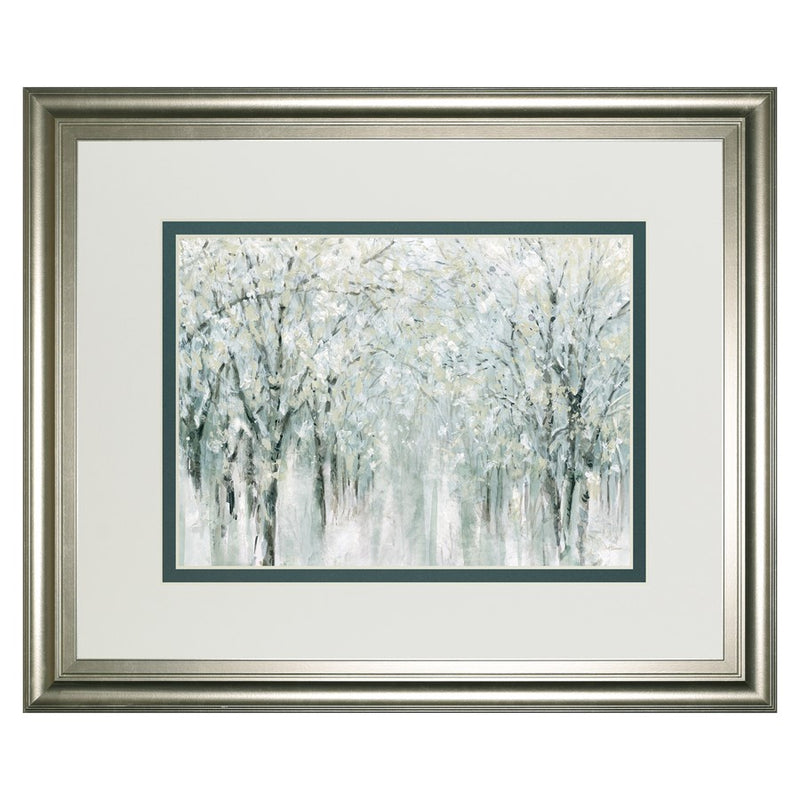 Classy Living Winter Mist Wall Art Double Mat 40"x34", Silver Serenity