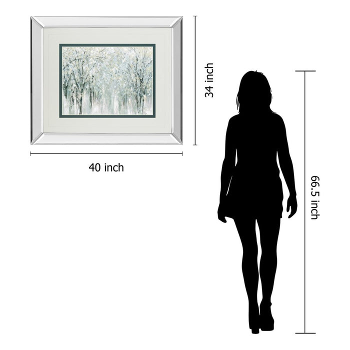 Classy Living Winter Mist Wall Art 40"x34", Mirrored