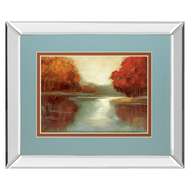 Classy Living Crimson Shoreline Wall Art 40"x34", Mirrored