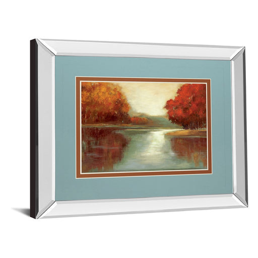 Classy Living Crimson Shoreline Wall Art 40"x34", Mirrored