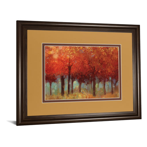 Classy Living Crimson Canopy Wall Art Double Mat 40"x34", Cinnamon Mocha