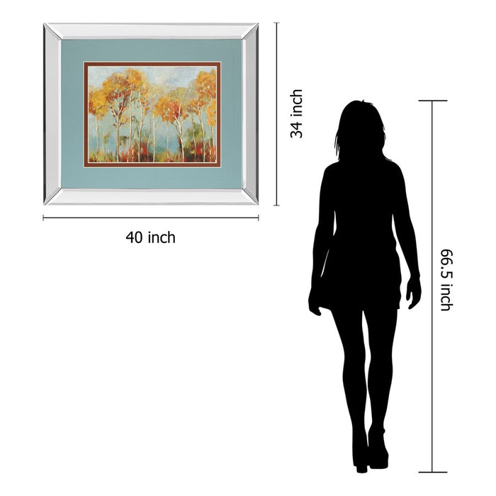 Classy Living Up Front Wall Art 40"x34", Mirrored