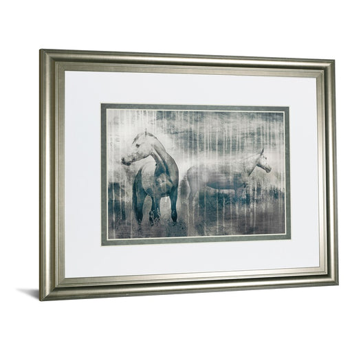 Classy Living Grey Serenade Wall Art Double Mat 40"x34", Silver Serenity