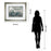 Classy Living Grey Serenade Wall Art Double Mat 40"x34", Silver Serenity
