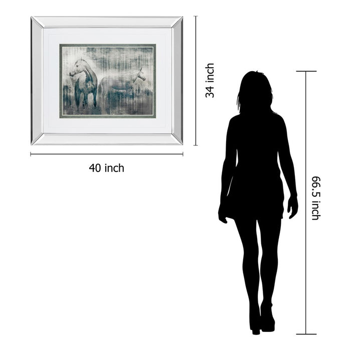 Classy Living Grey Serenade Wall Art 40"x34", Mirrored