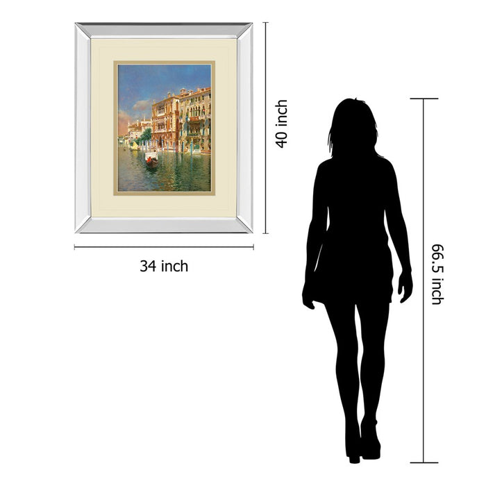 Classy Living Sunlit Grand Palazzo Wall Art 34"x40", Mirrored
