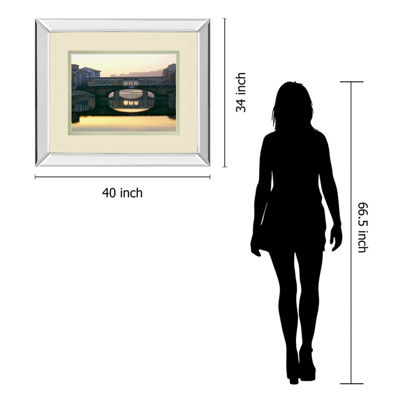 Classy Living Golden Reflection Wall Art 40"x34", Mirrored