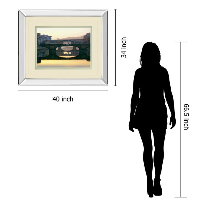 Classy Living Golden Reflection Wall Art 40"x34", Mirrored