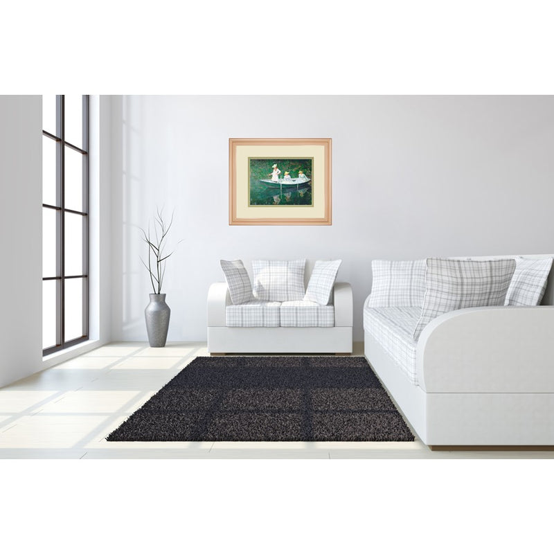 Classy Living Tranquil Rowers Wall Art Double Mat 40"x34", Rose Gold
