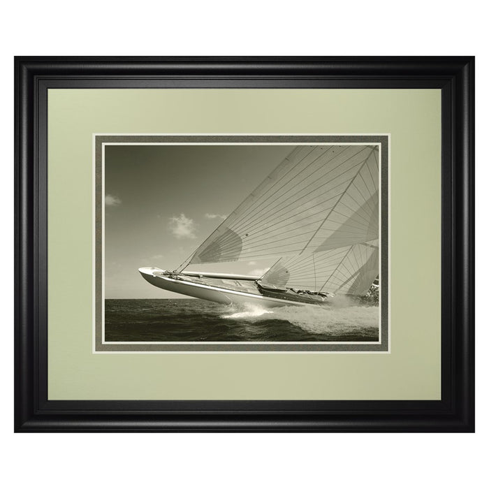 Classy Living Sailing Elegance Wall Art Double Mat 40"x34", Midnight Aura