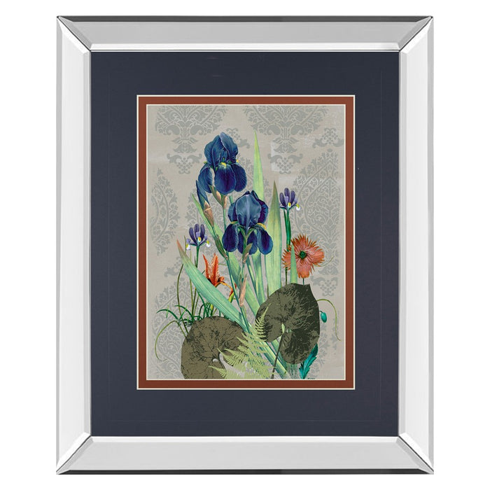 Classy Living Midnight Iris Garden Wall Art 34"x40", Mirrored