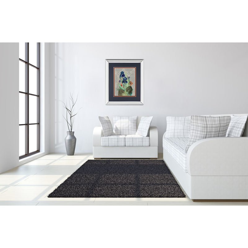 Classy Living Midnight Iris Garden Wall Art 34"x40", Mirrored