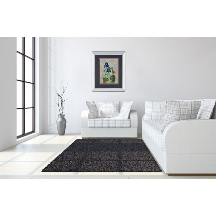 Classy Living Midnight Iris Garden Wall Art 34"x40", Mirrored