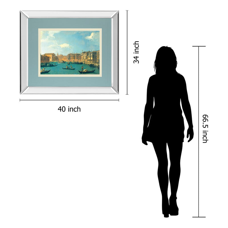 Classy Living Venetian Canal View Wall Art 40"x34", Mirrored