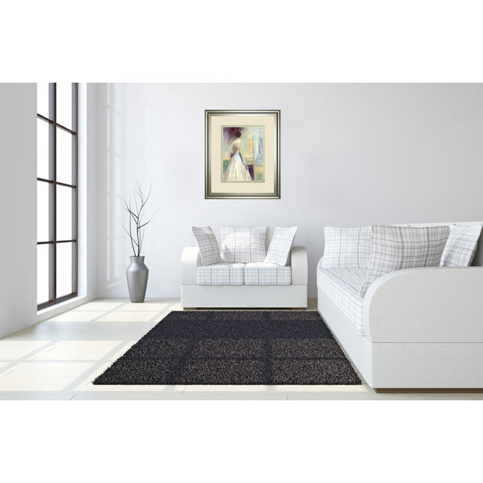 Classy Living Quiet Elegance Wall Art Double Mat 34"x40", Silver Serenity