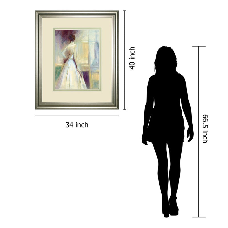 Classy Living Quiet Elegance Wall Art Double Mat 34"x40", Silver Serenity