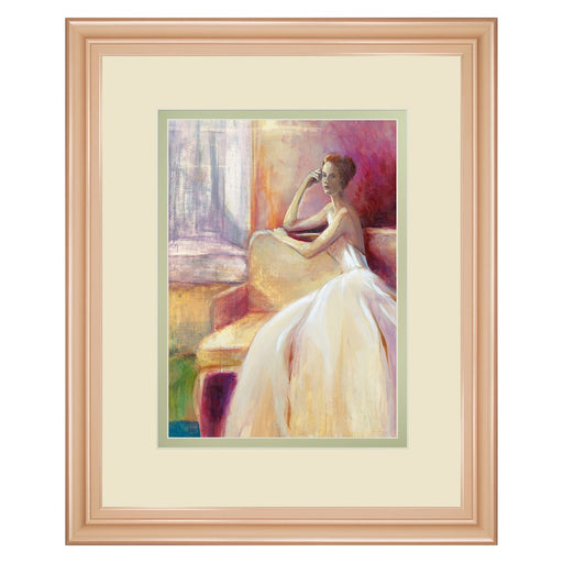 Classy Living Quiet Reflection Wall Art Double Mat 34"x40", Rose Gold