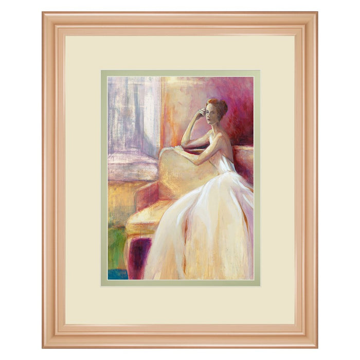 Classy Living Quiet Reflection Wall Art Double Mat 34"x40", Rose Gold