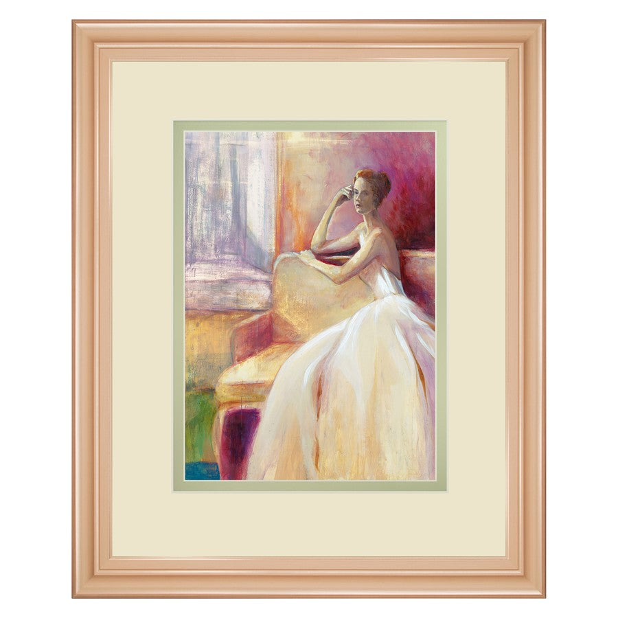 Classy Living Quiet Reflection Wall Art Double Mat 34"x40", Rose Gold