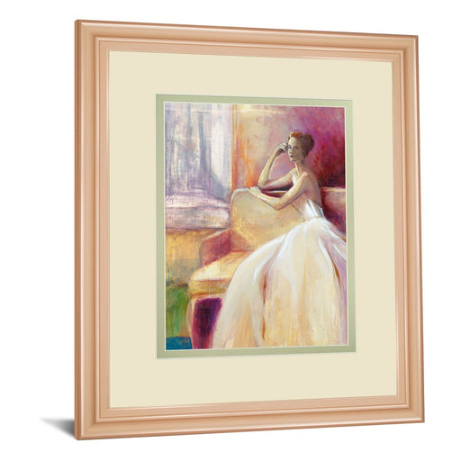 Classy Living Quiet Reflection Wall Art Double Mat 34"x40", Rose Gold