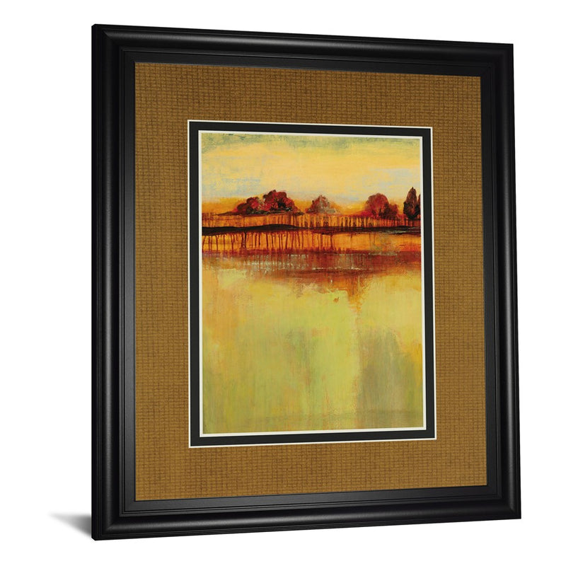 Classy Living October Sky I Wall Art Double Mat 34"x40", Midnight Aura