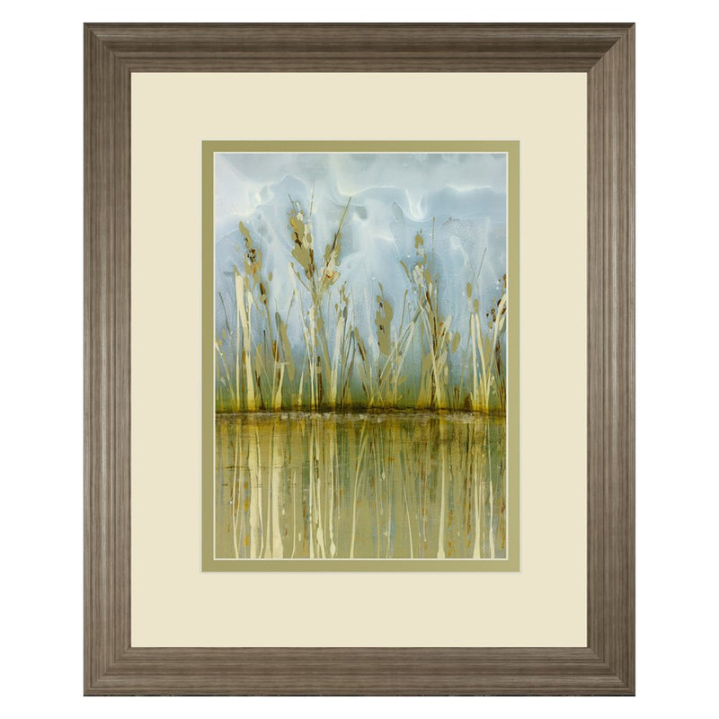 Classy Living Gentle Reflection Wall Art Double Mat 34"x40", Tranquil Ash